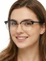 Lentes Descanso Virash Clubmaster - Estilo Ejecutivo Luz Azul - Imagen 3